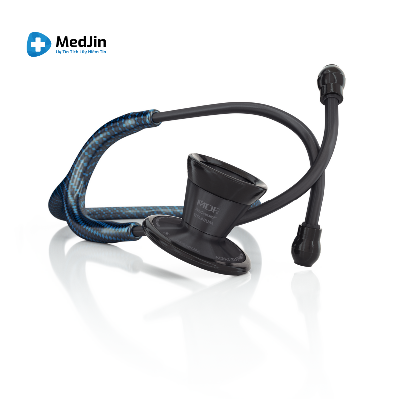 Ống nghe ProCardial Cardiology Titanium - Poseidon CarbonFiber / BlackOut